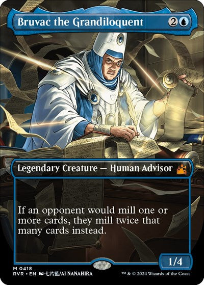 Bruvac the Grandiloquent (Anime Borderless) (Ravnica Remastered) Near Mint
