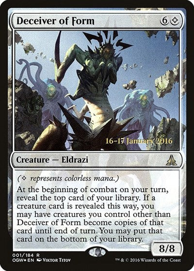 Deceiver of Form (Promos: Prerelease Cards) Medium Play Foil