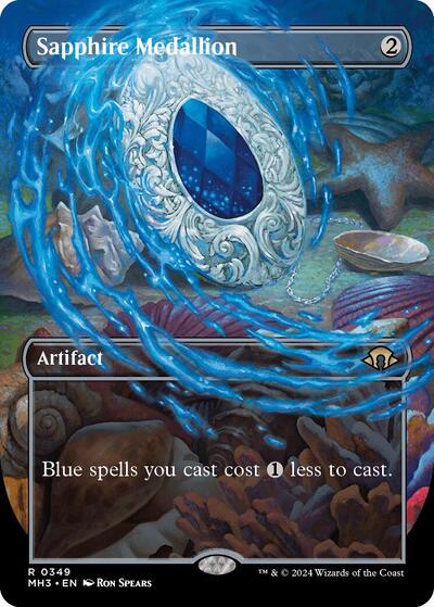Sapphire Medallion (Borderless) (Modern Horizons 3) Near Mint Foil