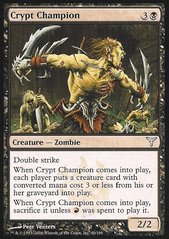 Crypt Champion (Dissension) Medium Play Foil
