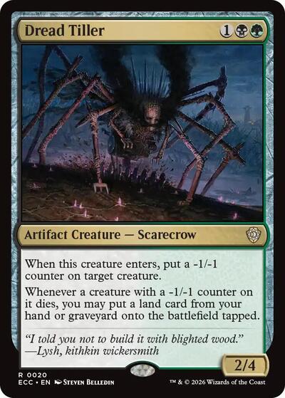 Dread Tiller (Commander: Lorwyn Eclipsed) Light Play