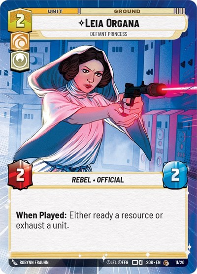 Leia Organa Defiant Princess (Weekly Play Promos) Near Mint