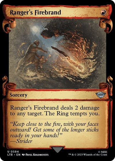 Ranger's Firebrand (Showcase Scrolls) (Universes Beyond: The Lord of the Rings: Tales of Middle-earth) Near Mint