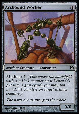 Arcbound Worker (Duel Decks: Elspeth vs Tezzeret) Light Play