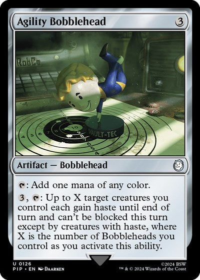Agility Bobblehead (Universes Beyond: Fallout) Light Play Foil