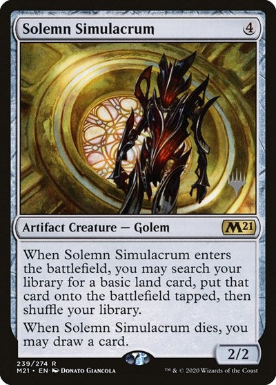 Solemn Simulacrum (Promo Pack: Core Set 2021) Near Mint