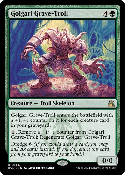 Golgari Grave-Troll (Ravnica Remastered) Near Mint Foil