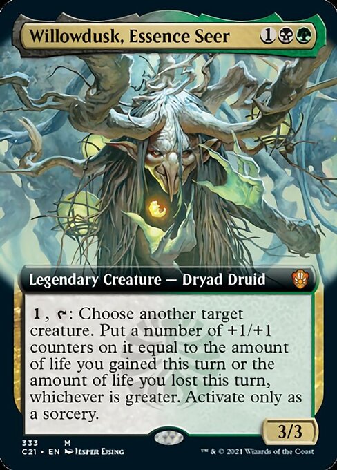 Willowdusk, Essence Seer (Extended Art) (Commander 2021 Strixhaven) Light Play