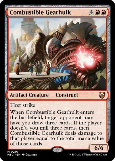 Combustible Gearhulk (Ripple Foil) (Commander: Modern Horizons 3) Near Mint Foil