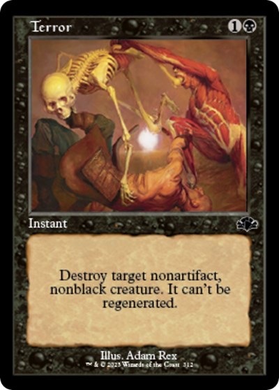 Terror (Retro Frame) (Dominaria Remastered) Light Play Foil