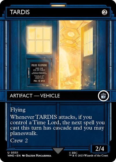 TARDIS (Showcase) (Universes Beyond: Doctor Who) Light Play Foil