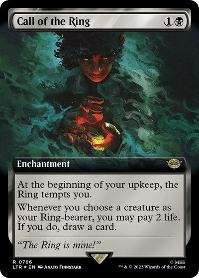 Call of the Ring (Extended Art) (Surge Foil) (Universes Beyond: The Lord of the Rings: Tales of Middle-earth) Near Mint Foil
