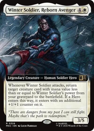 Winter Soldier, Reborn Avenger (Extended Art) (Commander: Marvel Super Heroes) Near Mint