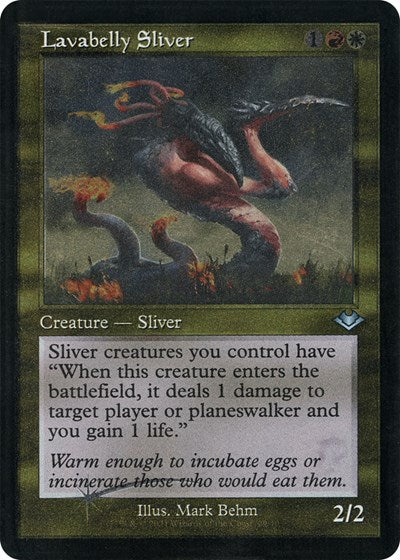 Lavabelly Sliver (Retro Frame) (Foil Etched) (Modern Horizons 1 Retro Frames) Light Play Foil