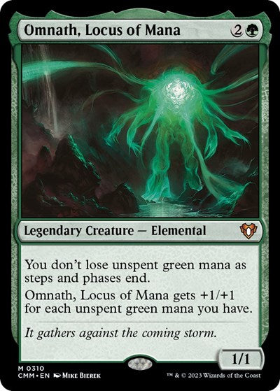 Omnath, Locus of Mana (Commander Masters) Light Play Foil
