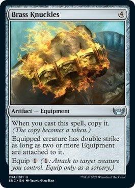 Brass Knuckles (Streets of New Capenna) Heavy Play Foil