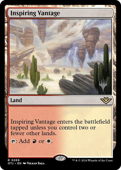 Inspiring Vantage (Promo Pack: Outlaws of Thunder Junction) Light Play Foil