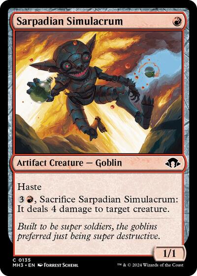 Sarpadian Simulacrum (Modern Horizons 3) Medium Play Foil