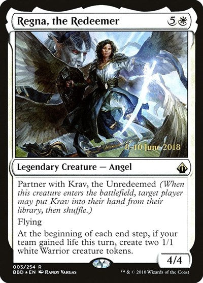 Regna, the Redeemer (Promos: Launch Party and Release Event) Light Play Foil