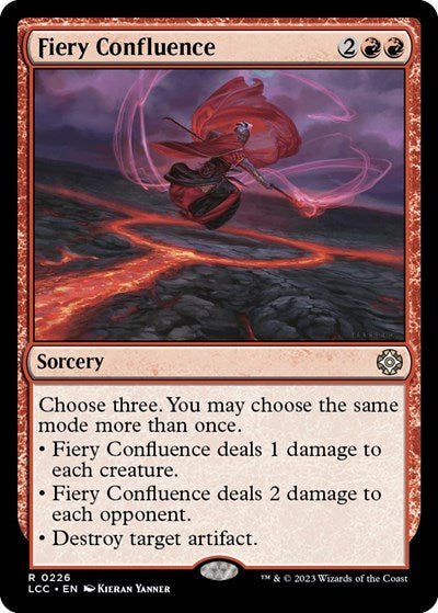 Fiery Confluence (Commander: The Lost Caverns of Ixalan) Light Play