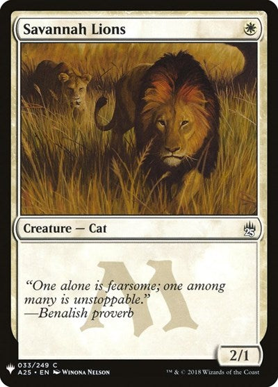 Savannah Lions (Mystery Booster) Near Mint