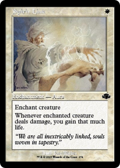Spirit Link (Retro Frame) (Dominaria Remastered) Near Mint Foil