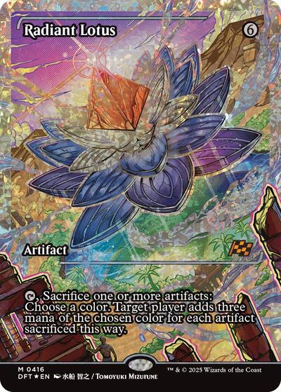 Radiant Lotus (Showcase) (Fracture Foil) (Aetherdrift) Near Mint Foil