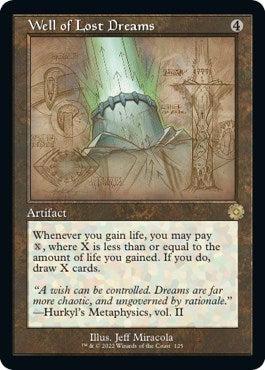 Well of Lost Dreams (Schematic) (The Brothers' War: Retro Frame Artifacts) Near Mint Foil