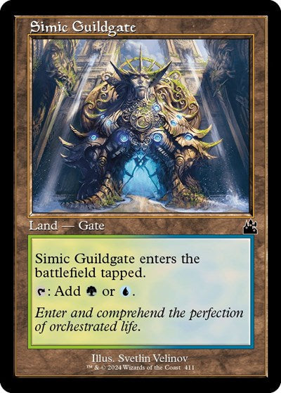 Simic Guildgate (Retro Frame) (Ravnica Remastered) Light Play