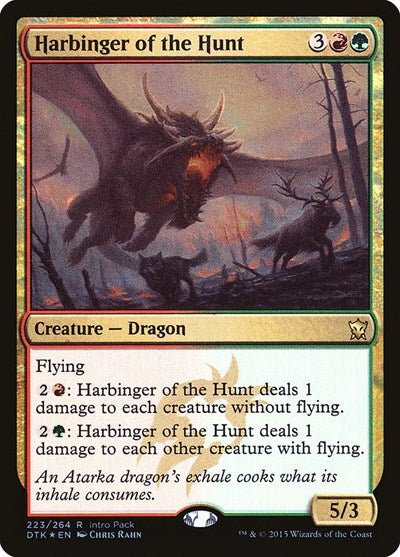 Harbinger of the Hunt (Promos: Unique and Miscellaneous) Medium Play Foil