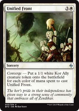 Unified Front (Battle for Zendikar) Near Mint Foil