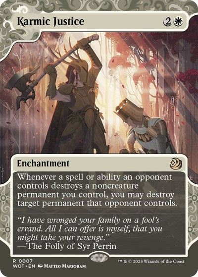 Karmic Justice (Wilds of Eldraine: Enchanting Tales) Light Play Foil