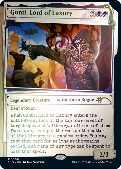 Gonti, Lord of Luxury (Rainbow Foil) (Secret Lair) Light Play Foil