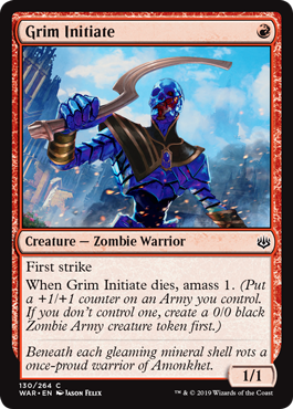 Grim Initiate (War of the Spark) Medium Play Foil