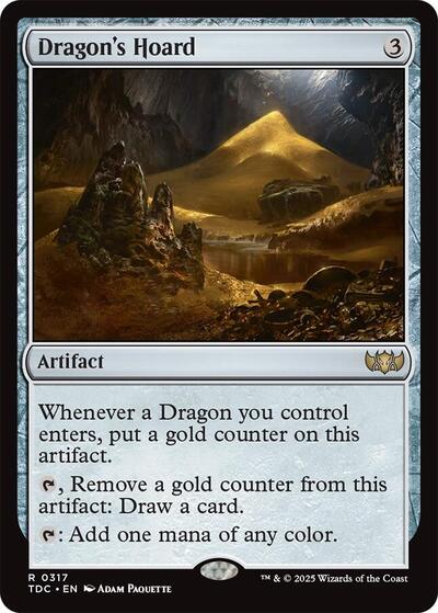 Dragon's Hoard (Commander: Tarkir: Dragonstorm) Light Play