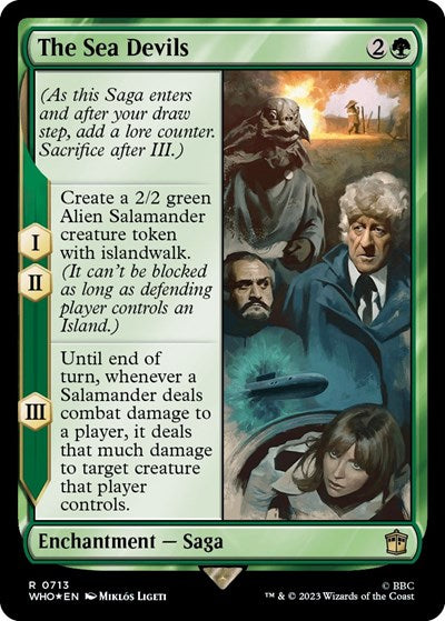 The Sea Devils (Surge Foil) (Universes Beyond: Doctor Who) Light Play Foil