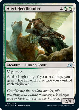 Alert Heedbonder (Ikoria: Lair of Behemoths) Near Mint Foil