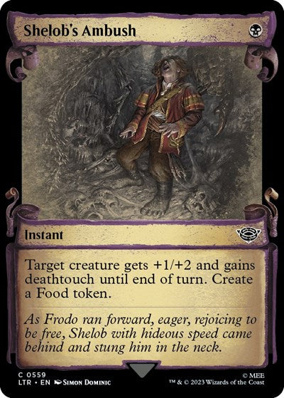 Shelob's Ambush (Showcase Scrolls) (Universes Beyond: The Lord of the Rings: Tales of Middle-earth) Light Play Foil