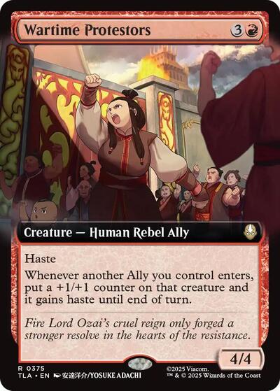 Wartime Protestors (Extended Art) (Avatar: The Last Airbender) Near Mint