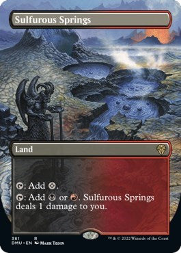 Sulfurous Springs (Borderless) (Dominaria United) Medium Play Foil