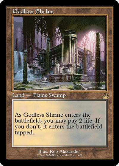 Godless Shrine (Retro Frame) (Ravnica Remastered) Light Play Foil