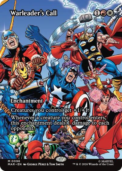 Warleader's Call (Borderless) (Marvel Eternal-Legal) Near Mint Foil