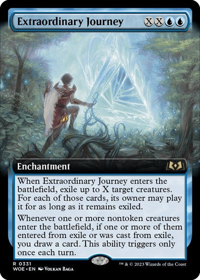 Extraordinary Journey (Extended Art) (Wilds of Eldraine) Near Mint Foil