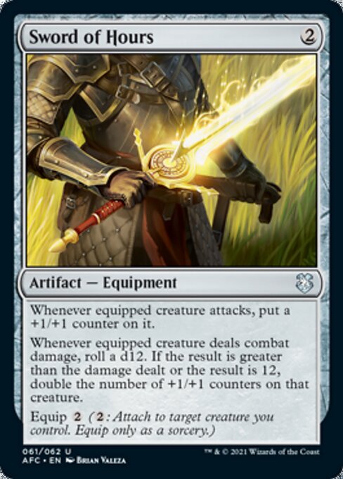 Sword of Hours (Commander 2021 Forgotten Realms) Medium Play