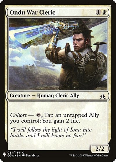 Ondu War Cleric|0|0|0.00
