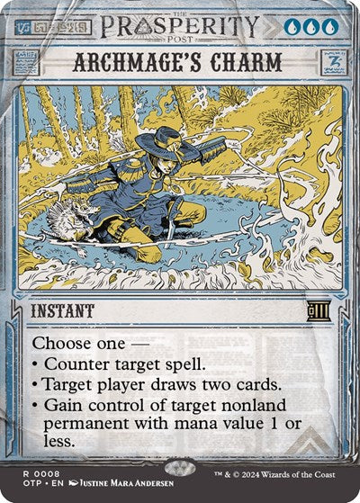 Archmage's Charm (Outlaws of Thunder Junction: Breaking News) Light Play Foil