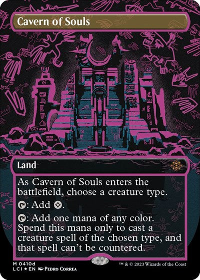Cavern of Souls (0410d) (Borderless) (The Lost Caverns of Ixalan) Near Mint Foil
