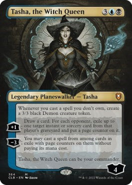Tasha, the Witch Queen (Borderless) (Commander Legends: Battle for Baldur's Gate) Light Play