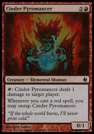 Cinder Pyromancer (Premium Deck Series: Fire and Lightning) Light Play Foil