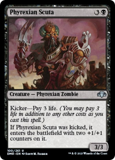 Phyrexian Scuta (Dominaria Remastered) Light Play